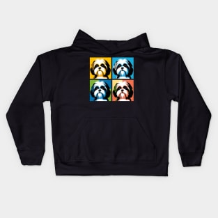 Shih Tzu Pop Art - Dog Lover Gifts Kids Hoodie